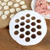 Moldes para hornear Ravioli Dumpling Maker Molde Masa Pelmeni Prensa Molde Accesorios de cocina Herramientas para hacer albóndigas de 19 agujeros DIY