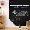 Premium Blackboard Wall Sticker for Kids and Office Self-Adhesive Chalkboard and Thick Whiteboard Sticker Teaching Tool 240111