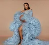 Illusion Tulle Maternity Dress for Pography Fancy Puffy Tiered Ruffles Ladies Sleepwear Gowns for Shooting Cheap4368567