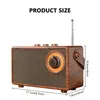 Speakers As23 Bluetoothcompatible Speaker Subwoofer Home Retro Radio Small Mini Portable Outdoor Music Player Stereo Wireless Speakers