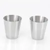 Wholesale-30ml Portable Stainless Steel Shot Glasses Barware Beer Wine Drinking Glass Outdoors Cup SN158