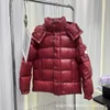 Women's Down Parkas Winter Maya Th Anniversary Masked Coat Men's and Short Duck Bread Couple Hooded