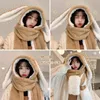 Fashion Scarf Hat Glove Women Cute Big Ear Bunny Beanie Winter Warm Soft Tjockning Pocket Warm Ear Hatts Hooded Skullie 240111