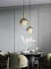 Hanglampen Moderne minimalistische restaurantlamp Scandinavische stijl Bar Gang Glas Sfeervol Home Decor Keuken Droplight