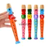 Claviers Piano 1 pièce petite flûte Piccolo colorée en bois pour enfants apprenant le rythme instrument de musique éducation précoce musique jouets sonores pour enfantsvaiduryb