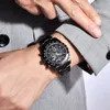 PAGANI SIGN Montre étanche colorée pour hommes entièrement automatique mécanique multifonctionnelle en acier creux