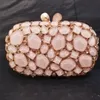 Women Shell Evening Bags Purple/Red/Green Clutch Bag Wedding Bridal Metal Minaudiere Handbags and Purses Ladies Party Clutch Bag 240111