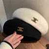 ベレーートベレー帽の高品質レトロフリースフリースバッドハット秋/冬の画家風邪