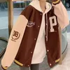 Deeptown Vintage Baseball Damesjas Oversize Koreaanse Mode Y2k Streetwear Varsity Jassen College Bomberjas Esthetisch 240111