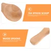 Dinnerware Sets 2pcs Milk Powder Spoon Mini Wood Spoons Short Handle Ice Cream Scoop Kitchen Tea Accessories