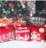 Pillow Red Christmas Patch Embroidered Cover Velvet Festival Merry Covers Decorative Home Decor Pillowcase