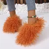 2024 inverno feminino sapatos masculinos chinelos de pelúcia mobiliário doméstico senhora algodão snowfield chinelos versátil 36-49 tamanho grande