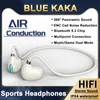 ヘッドフォンencノイズキャンセル空気伝導Bluetoothマルチポイントヘッドフォン防水スポーツヘッドセットDT3.0音楽/ゲームデュアルモードイヤホン