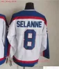 1972-1999 Film Retro CCM Hockey Jersey Ricamo 8 Teemu Selanne 9 Bobby Hull 10 Dale Hawerchuk 13 Teemu Selanne 16 Laurie Boschman 27 Tep