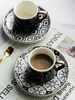 Tazze Piattini 80ml Espresso Turco Con Set Di Tazze In Ceramica Per Caffè Cucina Party Drink Ware Home Decor Regali Creativi