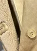FTLZZ Autunno Inverno Donna Vintage Allentato Ecopelle Giacca in pelliccia di agnello Streetwear Spessore caldo monopetto in pelle scamosciata Cappotto di lana 240111