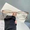 Okulary przeciwsłoneczne TR90 jasnoszary płaskie szklanki unisex eliptyczny wielokątny dla kobiet zwykły dekoracyjny z wymiennymi stylami