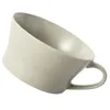 Mokken 320ml Eenvoudige keramische koffiekopje Drinken Ontbijt Melk Havermout Groene mok Huishoudelijk water