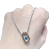 Ожерелье Swarovskis, дизайнерское женское ожерелье с подвеской оригинального качества, овальное ожерелье с бьющимся сердцем, женский элемент, кристалл, динамическая цепочка с воротником, женская