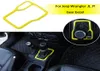 Yellow ABS Gear Shift Red Decoraion Cover för Jeep Wrangler JL JT 2018 Factory Outlet Auto Internal Accessories1200015