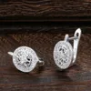 Boucles d'oreilles Kinel classique en argent Sterling 925, ovale, Zircon naturel, tendance, spinelle, fiançailles pour femmes, bijoux Fien