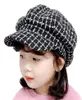 Chapeau à carreaux pour enfants, garçon et fille, casquette esthétique en coton, joli béret tendance pour bébés de 38 ans, Hats3566771