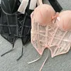 Débardeurs pour femmes Sexy dentelle maille pansement bustier tubulaire Chic sans bretelles Camis mince coréen réservoir culture été 2024 femmes Bustier