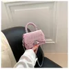 Evening Bags Party Small Square PU Shoulder Chains Hasp Alligator Handle For Ladies 2024 Fashion Bolsa De Ombro Corrente