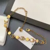 Накрытые золотые латунные медные дизайнерские ожерелья Choker Chain G-letter Pendants Модные женские ожерелье свадебные украшения B224