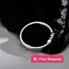 Bandringe Ring für Frau Designer-Ring Herzring Goldringe Liebesring Luxusringe 925er Silberring Geschenk T-Ring Damenring Designer-Schlüsselanhänger ZV0X