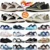 travi scotts 1 chaussures de basket-ball Jumpman 1s hommes femmes Golf Olive Noir Phantom Reverse Mocha Wolf Gris UNC Voodoo femmes hommes formateurs baskets d'extérieur olive traviss 1