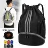 Mochila esportiva de grande capacidade para homens e mulheres, multifuncional, fitness, yoga, natação, basquete, à prova d'água, bolsa de treinamento de viagem 240111