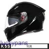 Hjälm full motorcykel AGV kolfiber K5 s dubbla lins anti dimma racing fyra säsonger vår och sommar kxq1
