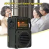 Radio Portable FM/MW/SW/WB Allband Music Radio Receiver Rechargeable Speaker Bluetooth5.0 Internet TF Card Digital Display Radio