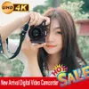 Aksesuarlar Dijital Fotoğraf Kamerası Vlogging YouTube WiFi Webcam Geniş Açılı 16x Dijital Zoom 48MP Fotoğrafçılık 3 inç Flip Ekran