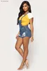 Macacões femininos macacão venda quente verão denim macacão moda casual rasgado shorts jeans cintas macacões para mulher S-2XL drop shippingL240111