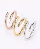Designer Screw Ring Luxury Jewelry Midi Rings For Women Men Titanium Steel GoldPlated Process Fashion Accessories Never Fade8729090