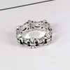Projektant Ch Cross Chromes Pierścień marki dla kobiet unisex srebrny s925 szterling para otwierająca regulowana bransoletka biżuteria biżuteria