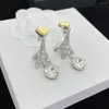 Boucles d'oreilles Love Tower Smart Line, mode européenne et américaine, polyvalentes pour femmes