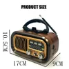 Głośniki RXBT628 Przenośny retro Home FM Am SW Radio Pełne opaska ładowanie bezprzewodowe głośniki Bluetooth Wsparcie USB TF Playback Boombox