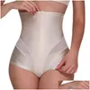 Cintura barriga shaper guudia y shaperwear mulheres cintura alta treinador corpo shaper barriga magro controle forma barriga cuecas zíper p dhglw