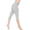Kvinnors leggings Elastic High midje Sports Fashion Women Candy Color Skinny Pants Quick Dry 3/4 Yoga Trousers