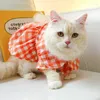 Costumi per gatti Ragazza Vestiti per cani Costume Abbigliamento Abiti da festa di compleanno Abito con fiocco per cuccioli Colletto Peter-Pan Vacanza