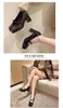 Dress Shoes French High-heeled Fairy Mary Jane 2024 Spring Retro Medium Thick Heel Women's Loli Black Single