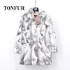 Arrival Standard Collar Vintage Customize Real Whole Rabbit Fur Coat For Women Female M-5XL Mandarin Collar Jacket WSR257 240112