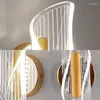 壁のランプアックリルLEDランプホームバスルーム用エルリビングルームの装飾ベッドサイドベッド豪華なモダンライト