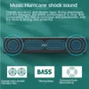 Högtalare Trådlös Bluetooth -högtalare 350 mc trä Desktop Card U DISK FM Radio Portable Sound Bar Subwoofer Hög volym Dubbel högtalarljud