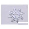 Abridores 100 Pçs / lote Addwinter Wedding Favors Sier Snowflake Wine Bottle Opener Party Giveaway Presente para Drop Delivery Home Garden Kitche DHDXR