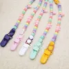 3 Pcs Baby Clips Silicone Chains Teether Straps Holder Teething Toys for Girls Boys Soothie Pacifier Leashes Cute Soother Chain