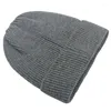 Berets 23 Winter Hat Fleece Lined Men's Thermal Cap Cable Knit Bonnet Soft Beanie Hats For Men Women Outdoor Ski Sport Knitted